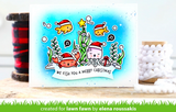 Christmas Fishes Stamp and Die Set, Lawn Fawn