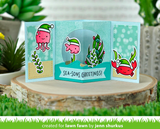 Christmas Fishes Stamp and Die Set, Lawn Fawn