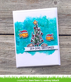 Christmas Fishes Stamp and Die Set, Lawn Fawn