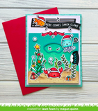 Christmas Fishes Stamp and Die Set, Lawn Fawn
