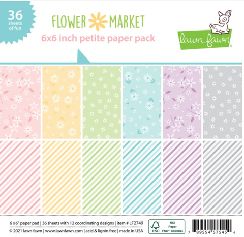 Flower Market Petite Paper Pack, Lawn Fawn