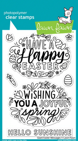 Giant Easter Messages Stamp Set, Lawn Fawn