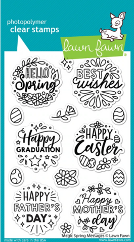 Magic Spring Messages Stamp Set, Lawn Fawn