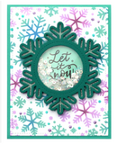 Snowflake Background Stencils, Lawn Clippings - Lawn Fawn