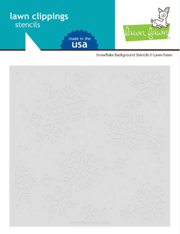 Snowflake Background Stencils, Lawn Clippings - Lawn Fawn