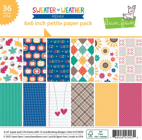Sweater Weather Remix Petite Paper Pack, Lawn Fawn